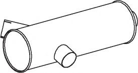DINEX 50490 Middle-/End Silencer
